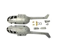 C186 BO105 E120 RC Helicopter Compatible Aircraft Spare Parts Accessories Landing Gear Motor Body Shell Bearing And More(SHELL GRAY)
