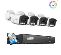 C186A 4K 8 Channel Security System with Full-Color Night + 2TB Hard Drive