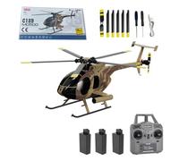 C189 MD500 Little Bird RC Helicopter with 6-Axis Gyro, 2.4G 6CH Brushless US Rescue Variable-Pitch Aerobatic Helicopter with Altitude Hold & Optical Flow Positioning for Enthusiasts - RTF