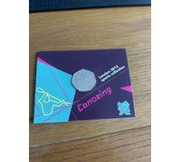 C1BLY's 2012 London Sports Collection Canoeing 50p Uncirculated 2011 Dated Commemorative Coin, Royal Mint Presentation Card