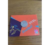 C1BLY's 2012 London Sports Collection Goalball 50p Uncirculated 2011 Dated Commemorative Coin, Royal Mint Presentation Card