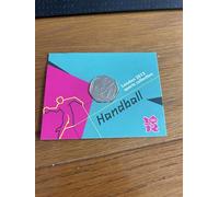 C1BLY's 2012 London Sports Collection Handball 50p Uncirculated 2011 Dated Commemorative Coin, Royal Mint Presentation Card