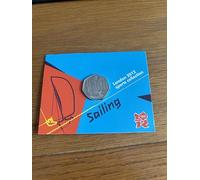C1BLY's 2012 London Sports Collection Sailing 50p Uncirculated 2011 Dated Commemorative Coin, Royal Mint Presentation Card