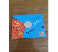 C1BLY's 2012 London Sports Collection Tennis 50p Uncirculated 2011 Dated Commemorative Coin, Royal Mint Presentation Card