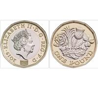 C1BLY's 2019 Queen Elizabeth II £1 Commemorative Coin, Nations of The Crown Design, Royal Mint, Uncirculated