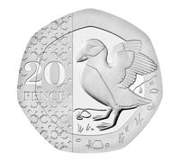 C1BLY's 2024 King Charles III Commemorative 20p Coin, Puffin Design, Royal Mint, Brilliant Uncirculated