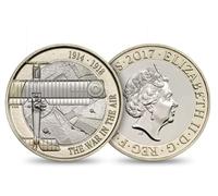 C1BLY's Royal Mint Queen Elizabeth ii Commemorative Royal Mint £2 Coin, FIRST WORLD WAR AVIATION, Uncirculated 2017