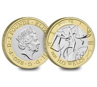 C1BLY's Royal Mint Queen Elizabeth ii Commemorative Royal Mint £2 Coin, H G WELLS, Uncirculated, 2021