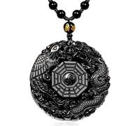 c1lint7785631 Women's Necklaces Men's Necklaces Pure Natural Obsidian Pendant Necklace Obsidian Crystal Pendant Necklace Pattern with Extend Bead Chain for Men pendant necklace 。