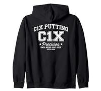 C1X Putting Precision Disc Golf Stats Zip Hoodie