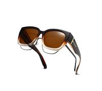 (C2) Polarised Fit Over Sunglasses for Women, Over Glasses Sunglasses Mens Oversized Wrap Around Sunglasses with UV400 Protection for Driving