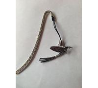 C20 Mayfly Pattern bookmark with cord 3D English pewter charm made in sheffield by Prideindetails