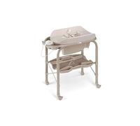 C209-261 Cam - Changing Table - Beige - Soft Changing Mat - from 0-6 Months Old Baby, with Storage, Made in Italy, Changing Diaper Station for Infant and Nursery, Foldable, Portable with 4 Wheels