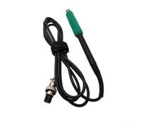 C210 Soldering Iron Handle with Silicone Sleeve for JBC T210 T26 Station - Ergonomic Anti-Slip Grip Temp Resistant Wire Phone Repair Tool Black