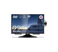 C2224F 12 volt and mains 22 inch Traveller Caravan Frameless TV Freeview HD DVD Full HD 1080P Built in Satellite Pitch Perfect Speakers