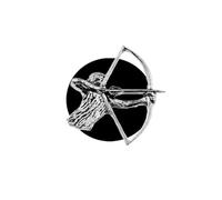 C23 Archer Bowman English Pewter design on a Car Air Vent Clip-on Freshener, with one pack of two Scent Tablets