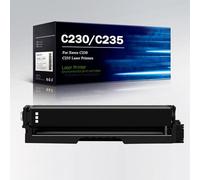 C230 C235 Standard Yield Toner Cartridge No Chip for Xerox C230 C235 Colour Laser Printer, Ink Cartridge 006R04383 006R04384 006R04385 006R04386 (1500 Pages),Black-1Pack