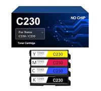 C230 C235 Toner Cartridge Compatible For Xerox C230 C235 Printer, No Chip, 1500 Pages(4 Color)