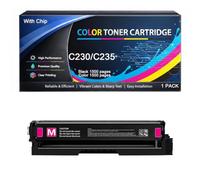 C230 C235 Toner Cartridge with Chip Compatible for Xerox C230/C235 006R04384 006R04383 006R04385 006R04386 High Yield 1500pages Work with C235 C235DNI C230 C230DNI Printers
