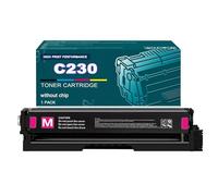 C230 C235 Toner Replacement For Xerox 006R04383 006R04384 006R04385 006R04386 Ink Cartridge(No Chip) , Standard Capacity For Xerox C235 C230 Color Printer,Magenta-1Set