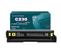 C230 C235 Toner Replacement For Xerox 006R04383 006R04384 006R04385 006R04386 Ink Cartridge(No Chip) , Standard Capacity For Xerox C235 C230 Color Printer,Yellow-1Set