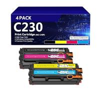 C230 C235 Toner Replacement For Xerox 006R04383 006R04384 006R04385 006R04386 Ink Cartridge, Standard Capacity 1500 Pages For Xerox C235 C230 Color Printer(No Chip),Set-1500pages