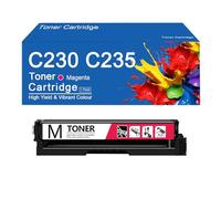 C230 Color Toner Cartridge High Yield Replacement 006R04387/88/89/90 for XEROX C230 C235 Printers, Easy to Install and Use,Without Chip-Magenta
