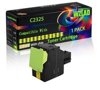 C2325 Compatible for Lexmark Toner Cartridge with Chip C2325 C2425 C2535 MC2325 MC2425 MC2535 Printers (1 Pack Yellow)