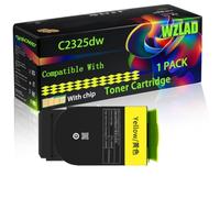 C2325dw Compatible for Lexmark Toner Cartridge with Chip C2325dw C2425dw C2535dw MC2425adw MC2535adwe Printers (1 Pack Yellow)