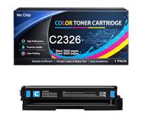 C2326 Toner Cartridge No Chip Compatible for Lexmark 24B7499 24B7500 24B7501 24B7502 High Yield Work with C2326 XC2326 Printers