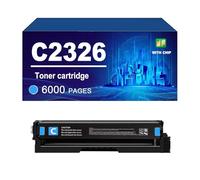 C2326 Toner Cartridge With Chip Compatible For Lexmark 24B7502 24B7499 24B7500 24B7501 Works With C2326 XC2326 Printer, High Yield 6000 Pages,Cyan-1 Pack