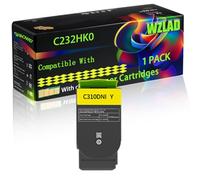 C232HK0 C232HC0 C232HM0 C232HY0 Compatible for Lexmark Toner Cartridges with Chip C2425 C2425dw MC2425adw C2640 Printers (1 Pack Yellow)
