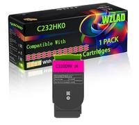 C232HK0 C232HC0 C232HM0 C232HY0 Compatible for Lexmark Toner Cartridges with Chip C2425 C2425dw MC2425adw C2640 Printers (1 Pack Magenta)