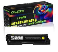 C242XK0 C242XM0 C242XY0 C242XC0 Compatible for Lexmark Toner Cartridges with Chip C2425dw C2535dw MC2425adw MC2535adwe Printers (1 Pack Yellow)