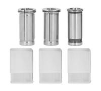 C25 Collet Set 16mm 18mm 20mm | High Carbon Steel CNC Tool Holder | Accurate Collet for Drilling/Engraving/Grinding | 3Pcs Straight Shank Collets with Storage Tubes