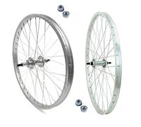 C2675AST+C2675PS6 Front and Rear Rim 26 x 1.75 Bicycle CityBike Cruiser Wheels Aluminium/Steel Nuts Included