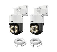 C296B 2pcs 4K Add-on PoE PTZ Camera + 60ft Ethernet Cable