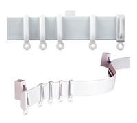 C2B 500cm Plastic Curtain Track - Strong, Bendable Track, (196") Bay & Straight Windows - Wall & Ceiling Mounted, Parts for 3 Tracks.- Easily Cut Down - Use Pencil Pleat, Pinch Pleat, Shower Curtain
