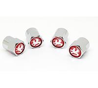 c2cTC Vauxhall Car Logo Air Valve Dust Wheel Tyre Caps with Red Velvet Gift Pouch