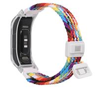 C2D JOY Braided Nylon Strap Compatible with vivosmart 5 Activity Tracker Replacement Watchband with Transparent Case Medium