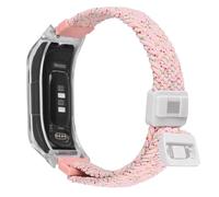 C2D JOY Braided Nylon Strap Compatible with vivosmart 5 Activity Tracker Replacement Watchband with Transparent Case Medium