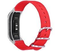 C2D JOY Braided Nylon Strap Compatible with vivosmart 5 Activity Tracker Replacement Watchband with Transparent Case Medium