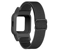 C2D JOY Elastic Loop Strap Compatible with Garmin vivofit jr 3 Replacement Watchband with Case-Black