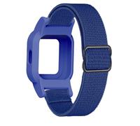 C2D JOY Elastic Loop Strap Compatible with Garmin vivofit jr 3 Replacement Watchband with Case-Midnight Blue