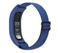 C2D JOY Elastic Nylon Strap Compatible with Vivofit 4 Activity Tracker Replacement Watchband with Case Midnight Blue