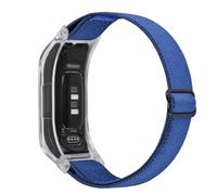 C2D JOY Elastic Nylon Strap Compatible with vivosmart 5 Activity Tracker Replacement Watchband with Transparent Case Midnight Blue