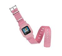 C2D JOY One Sheet Strap Compatible with Garmin vivofit jr 3 Replacement Watchband with Case-Pink