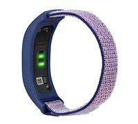 C2D JOY Sport Mesh Nylon Straps Compatible with Garmin Vivosmart 4 tracker Replacement Bands with Case-Midnight Blue