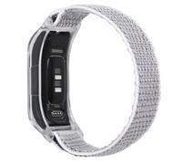 C2D JOY Sport Mesh Nylon Straps Compatible with Garmin Vivosmart 5 tracker Replacement Bands with Transparent Case-Seashell