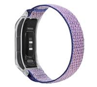 C2D JOY Sport Mesh Nylon Straps Compatible with Garmin Vivosmart 5 tracker Replacement Bands with Transparent Case-Midnight Blue
